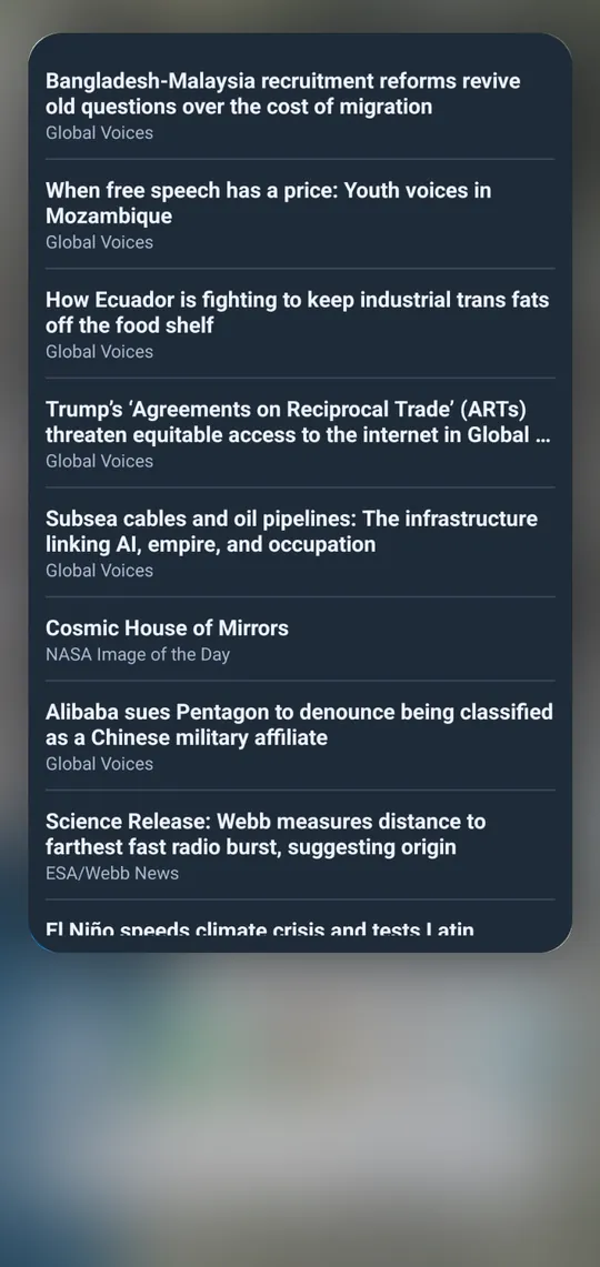 Home-screen widget